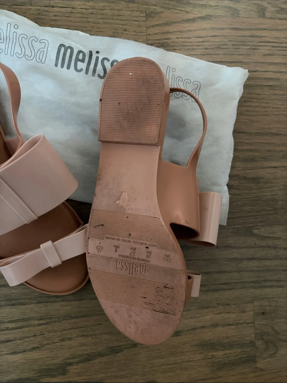 Melissa Women’s Blush Pink Slingback Slide Sandals